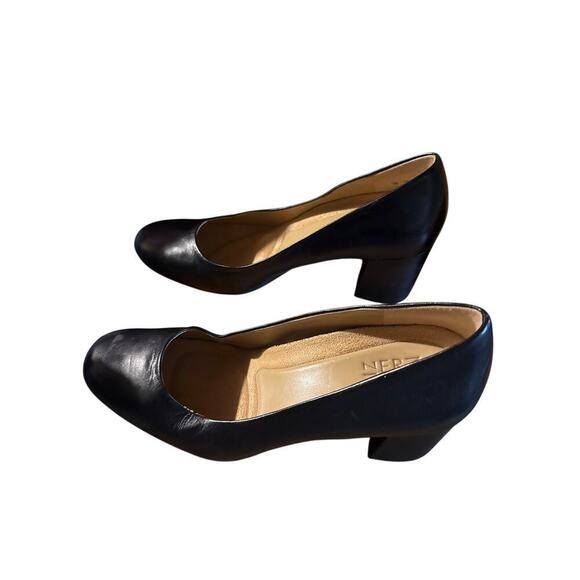 NATURALIZER BLACK LEATHER HEELS SIZE 8 - Picture 4 of 8